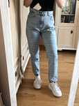 Spodnie jeansowe jeansy mom oryginalne w zebrę