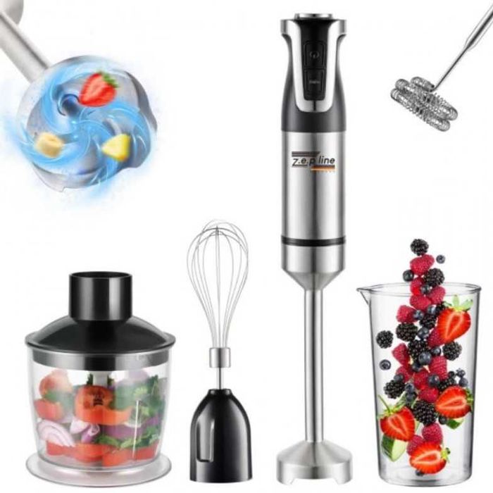 Немецкий погружной блендер Zepline ZP-143 5в1, 1500 Вт — универсальный