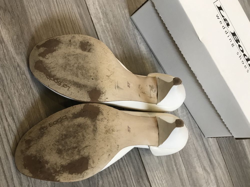 Buty ślubne La Boda IVORY 37 (kość słoniowa) buty skórzane