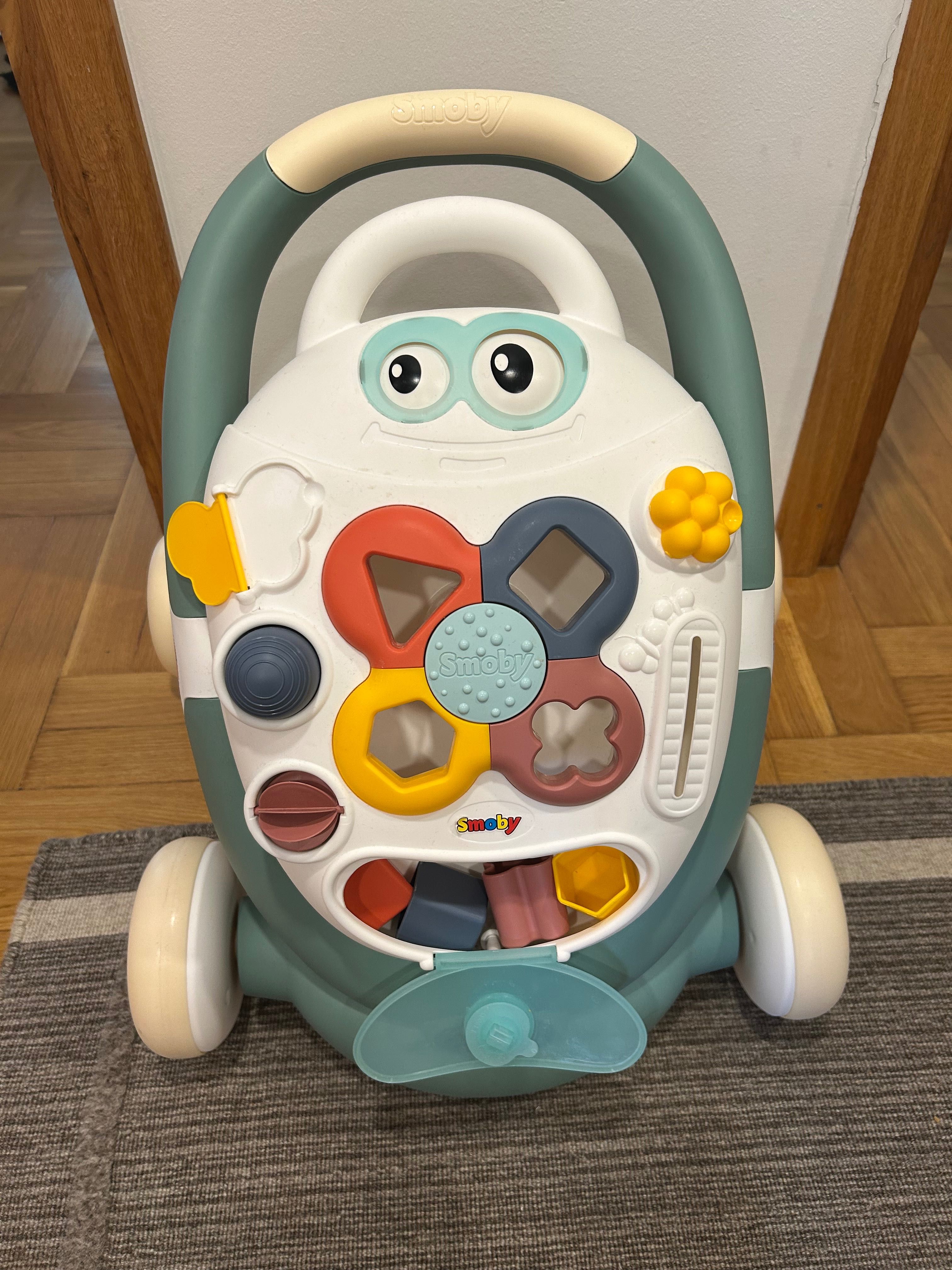 SMOBY Little Chodzik 3w1 Pchacz Interaktywny Wózek
