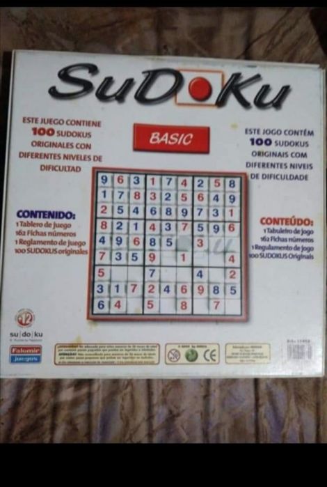 Sudoku jogo de engenho e lógica