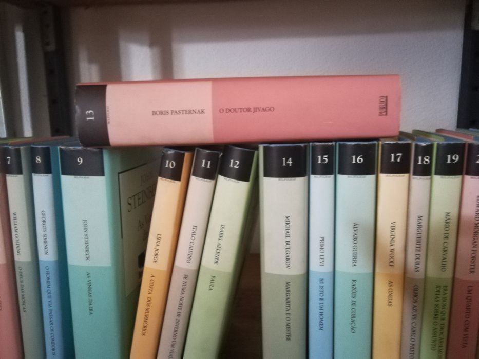 Coleção de vários títulos de literatura.