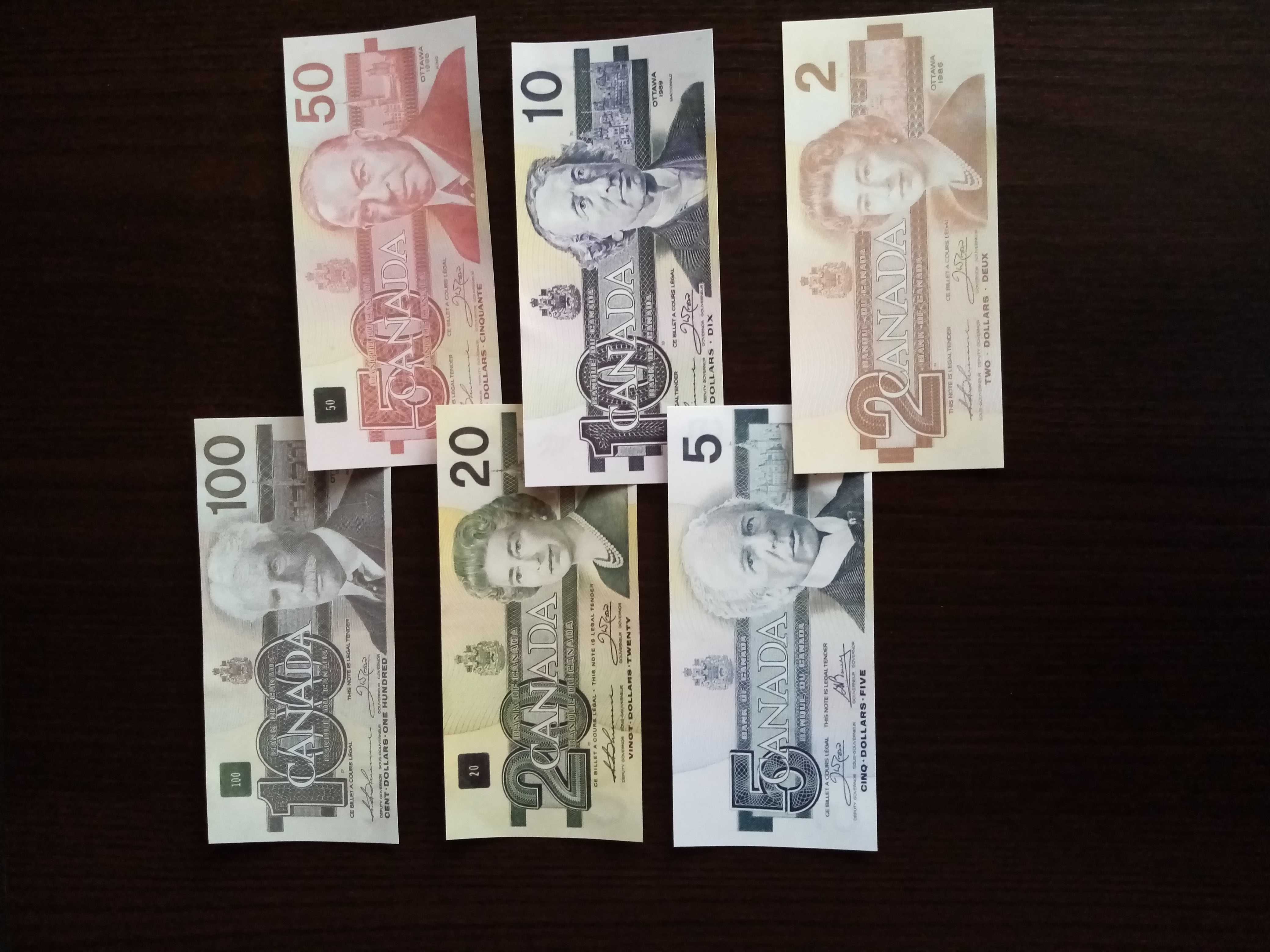 Banknoty Kanada kopie.