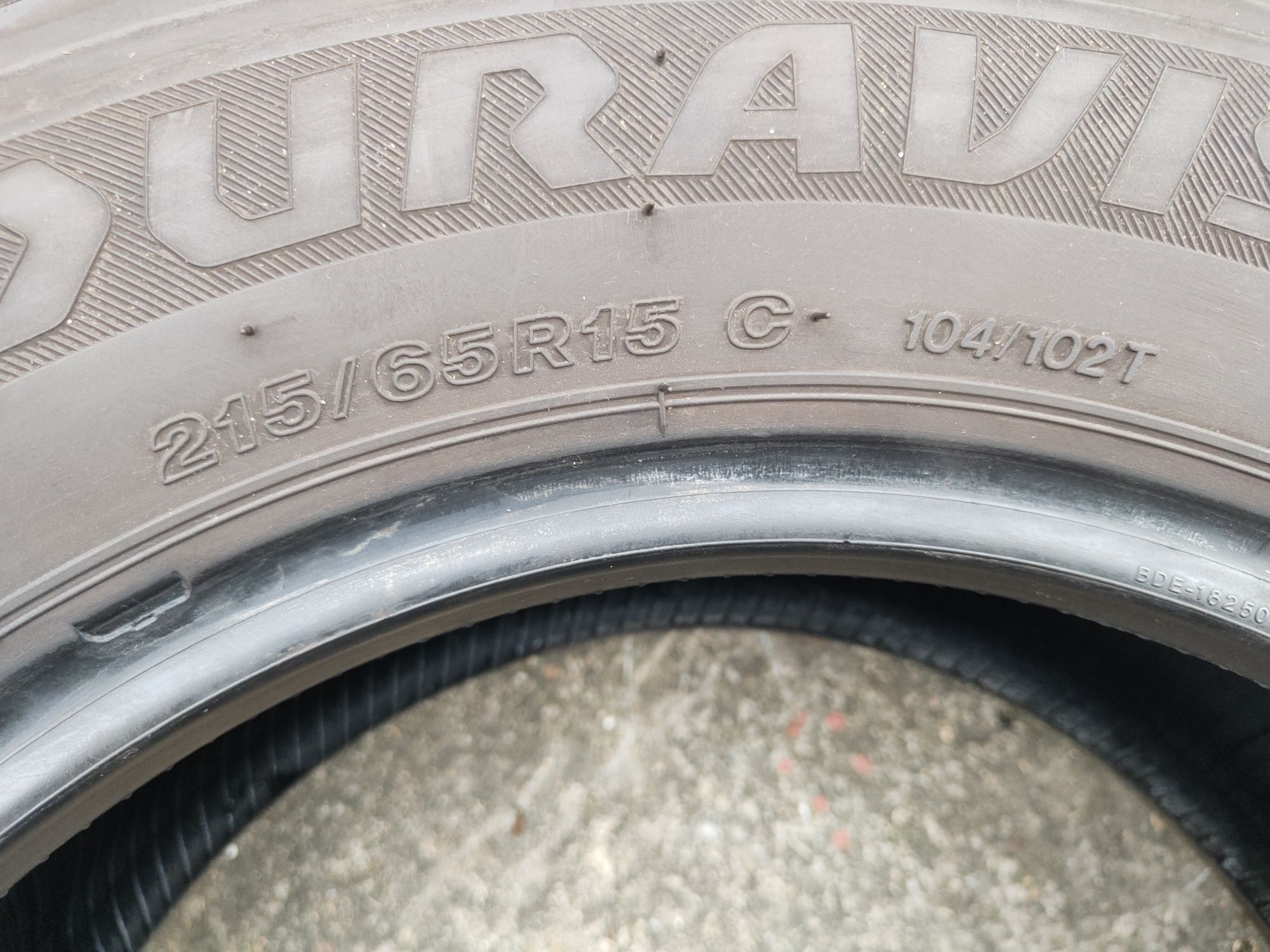 2szt NOWE DEMO Bridgestone Duravis 215/65/15C 104/102T NOWE 2022rok