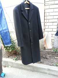 Пальто мужское кашемировое черное 48