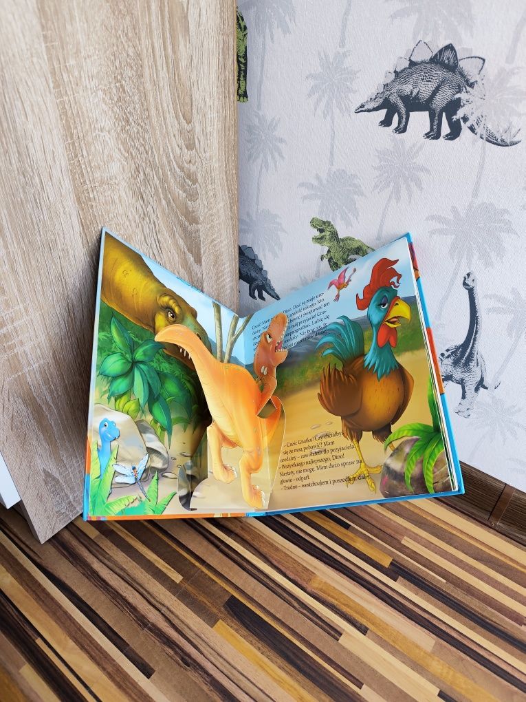 Unikat Niespodzianka dla Dino rozkładanka ruchome obrazki