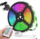 Taśma led rgb 5m + pilot zasilacz wodoodporna ip67