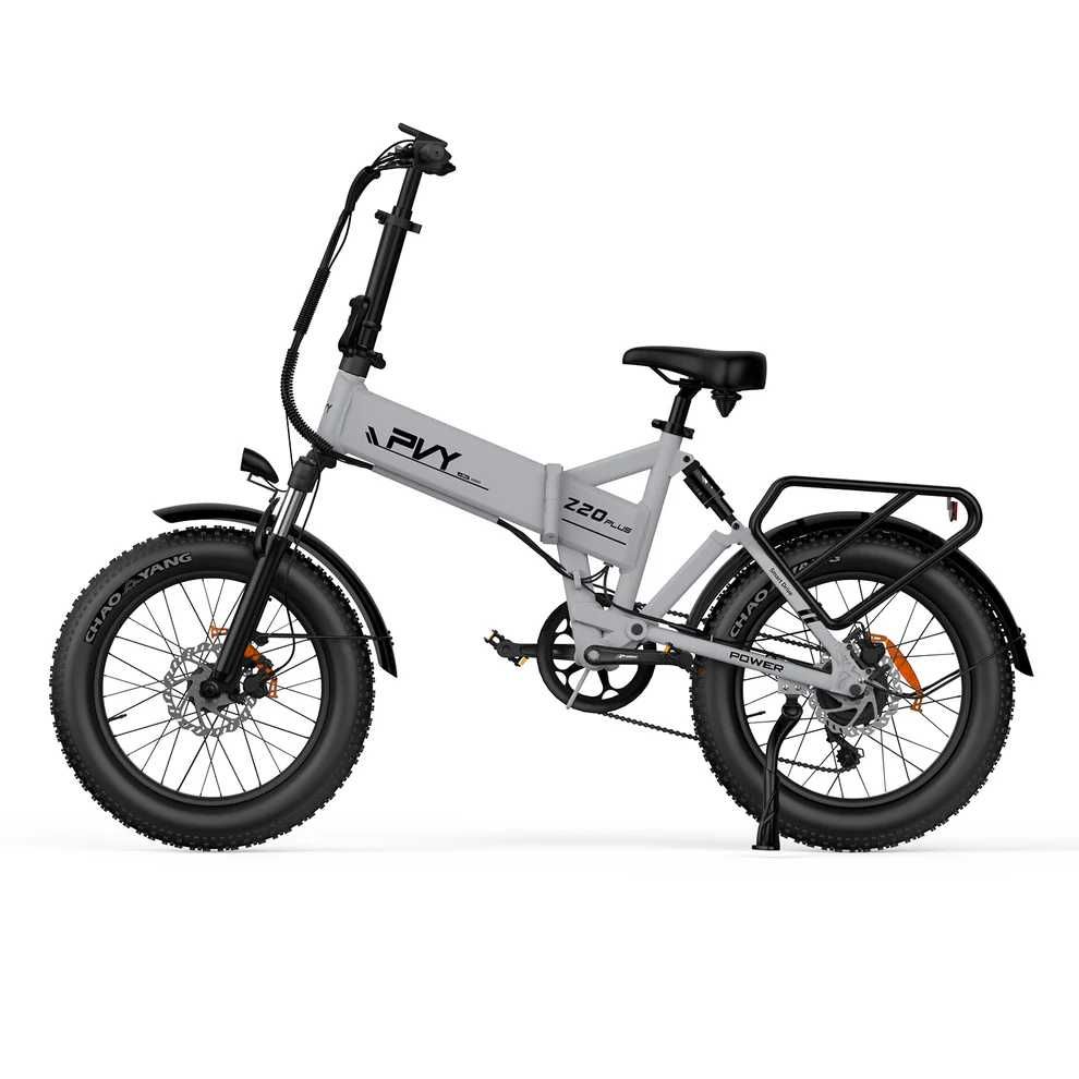 Bicicleta Elétrica PVY Z20 PLUS Cinza NOVA