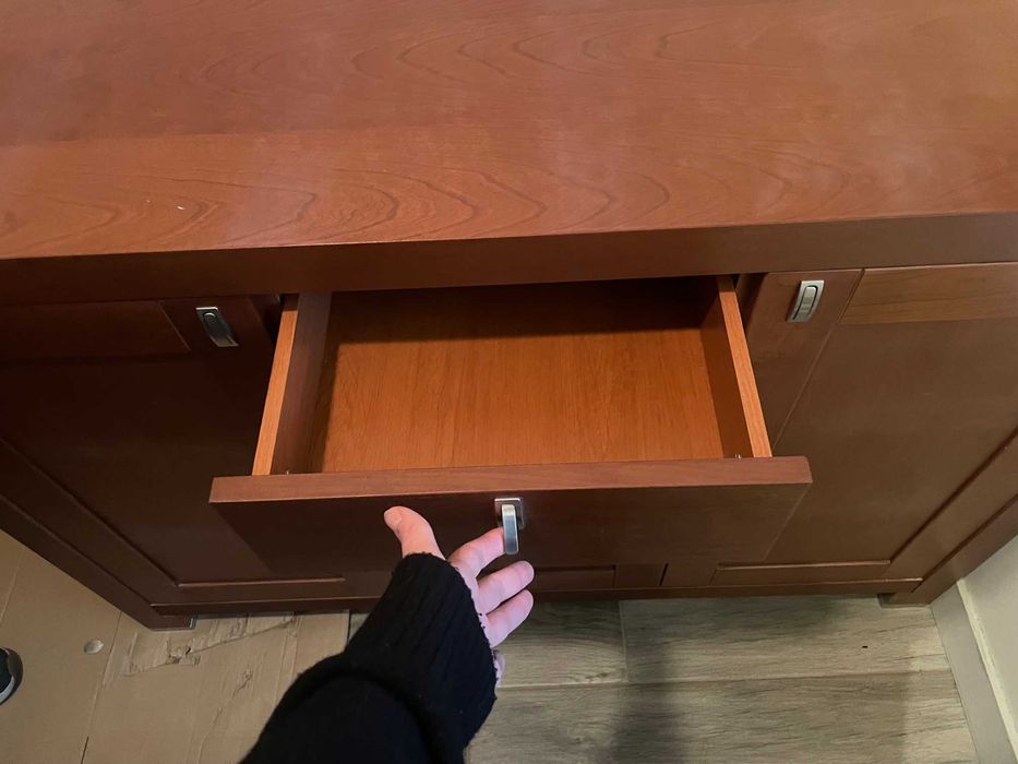 Komoda kredens szafka RTV barek bieliźniarka brązowa drewniana