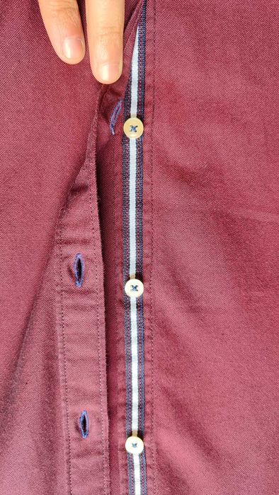 Camisa Bordeaux Homem Zara | Tamanho S | Slim Fit [Usada uma vez]