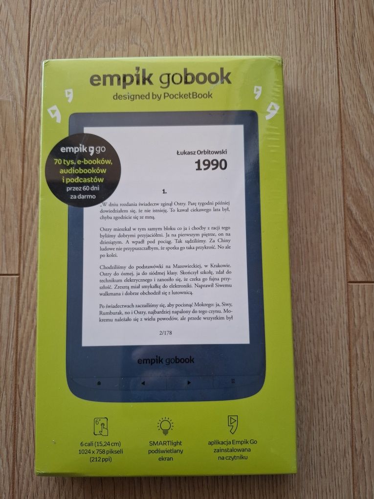 Czytnik Empik gobook pocketbook PB628 Azure