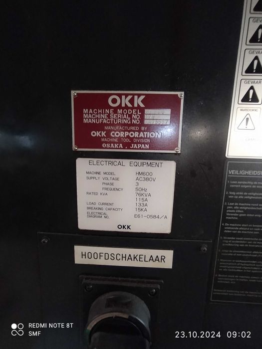 OKK HN 600 frezarka pozioma 4-osiowa