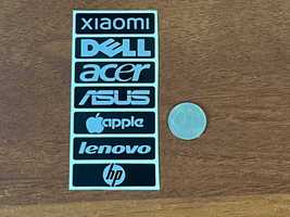 Маленькі наклейки на корпус ноутбуку Apple Lenovo Dell