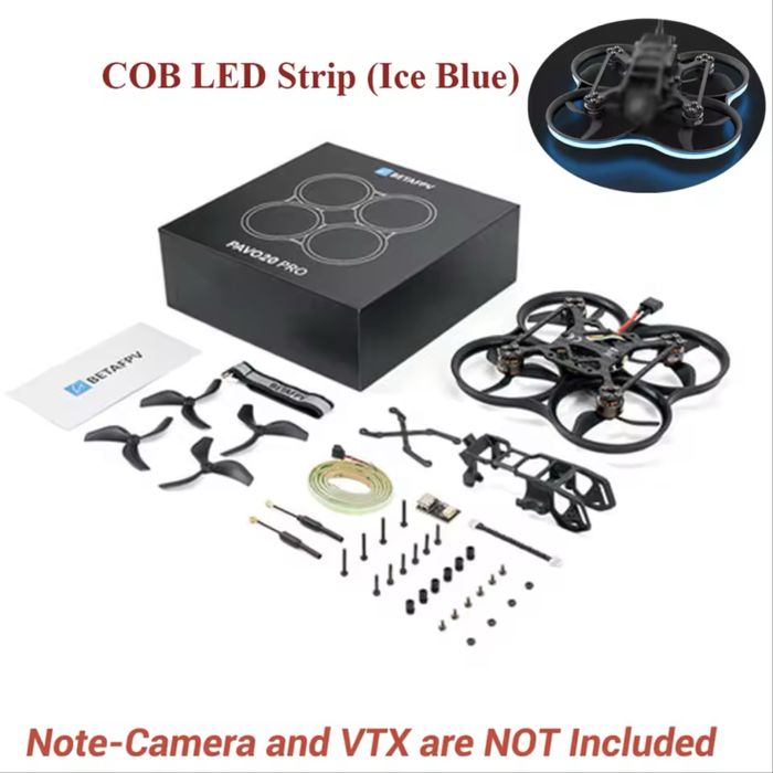 Fpv квадрокоптер betafpv pavo20, pavo 20 без камери і vtx