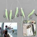 Isca Anzóis De Pesca Brilho no Escuro isca macia Falso