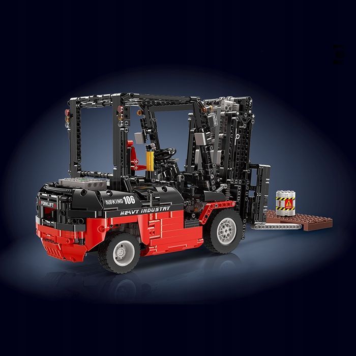 Klocki 1904 el. Wózek widłowy technic konstrukcja Mould King 13106S