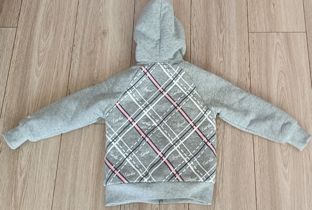 Ciepła bluza, kurtka z futerkiem, r. 98-104