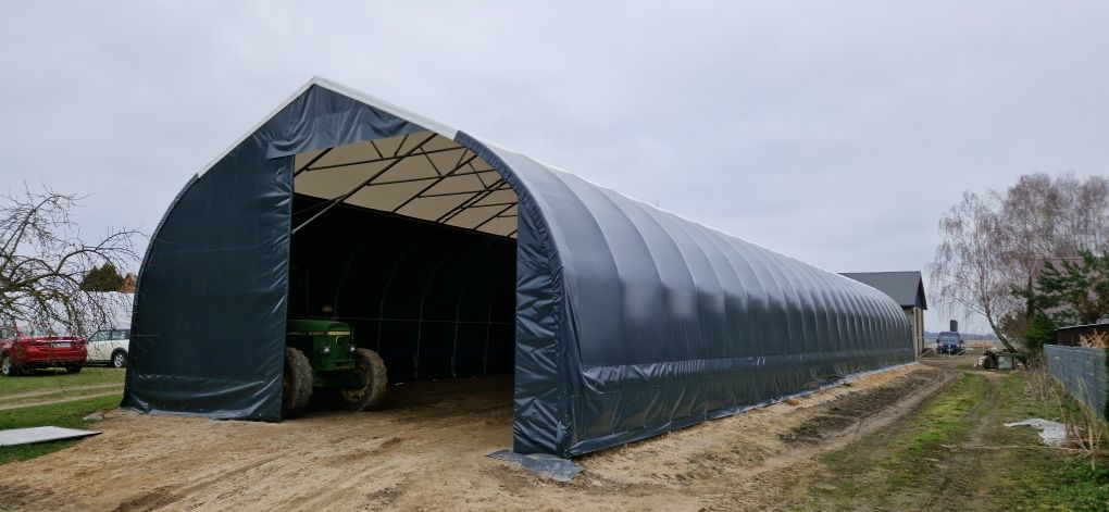 Hala łukowa 9x20x5m DOSTĘPNE OD RĘKI na bele garaż wiata magazyn nam