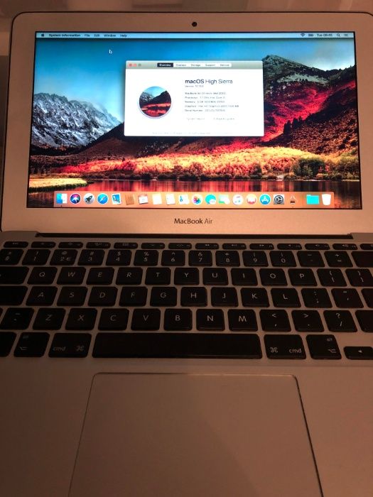 Macbook Air 11", Mid 2012, 4 GB, i5 1.7GHz, 60 GB HDD