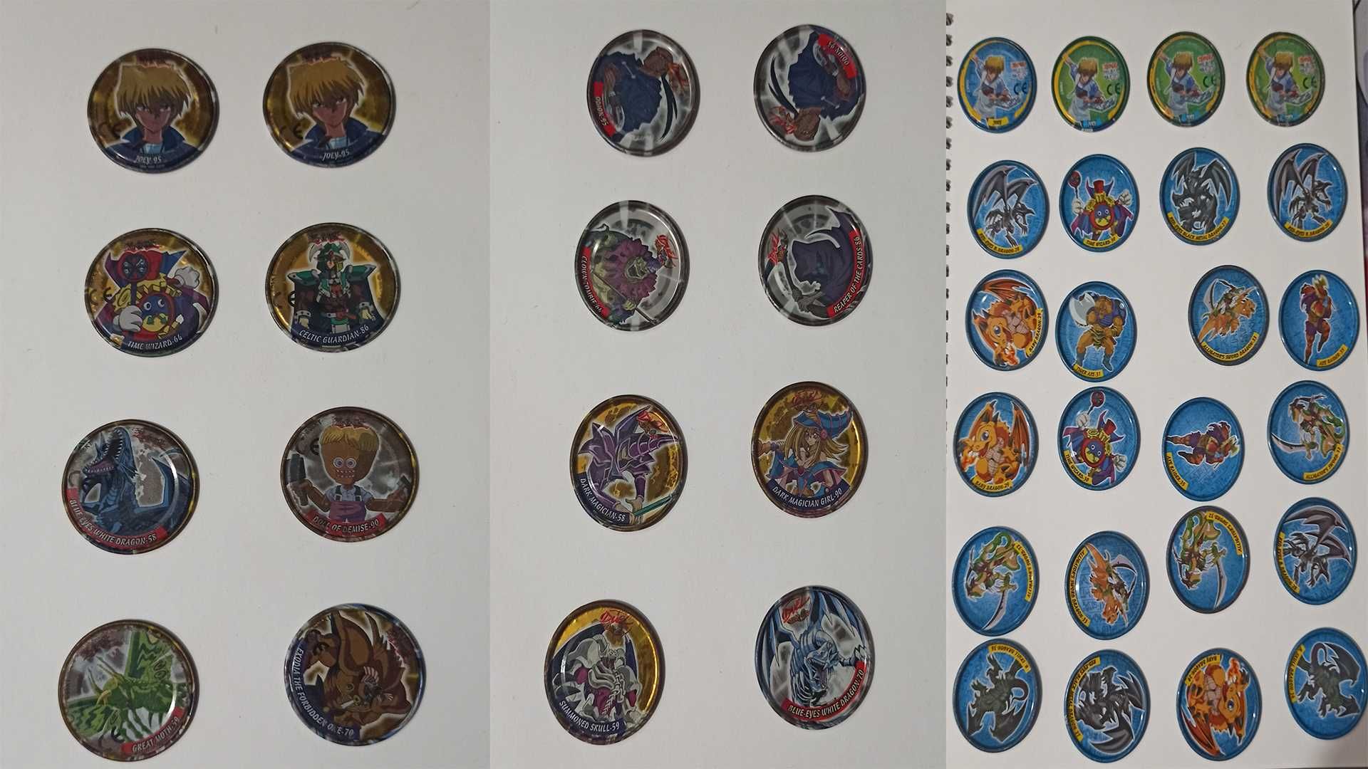 Vários Tazos Yu-Gi-Oh