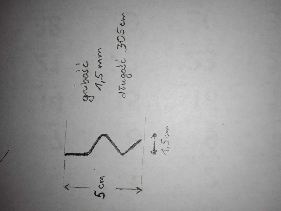 Profile stalowe ocynkowane 3m