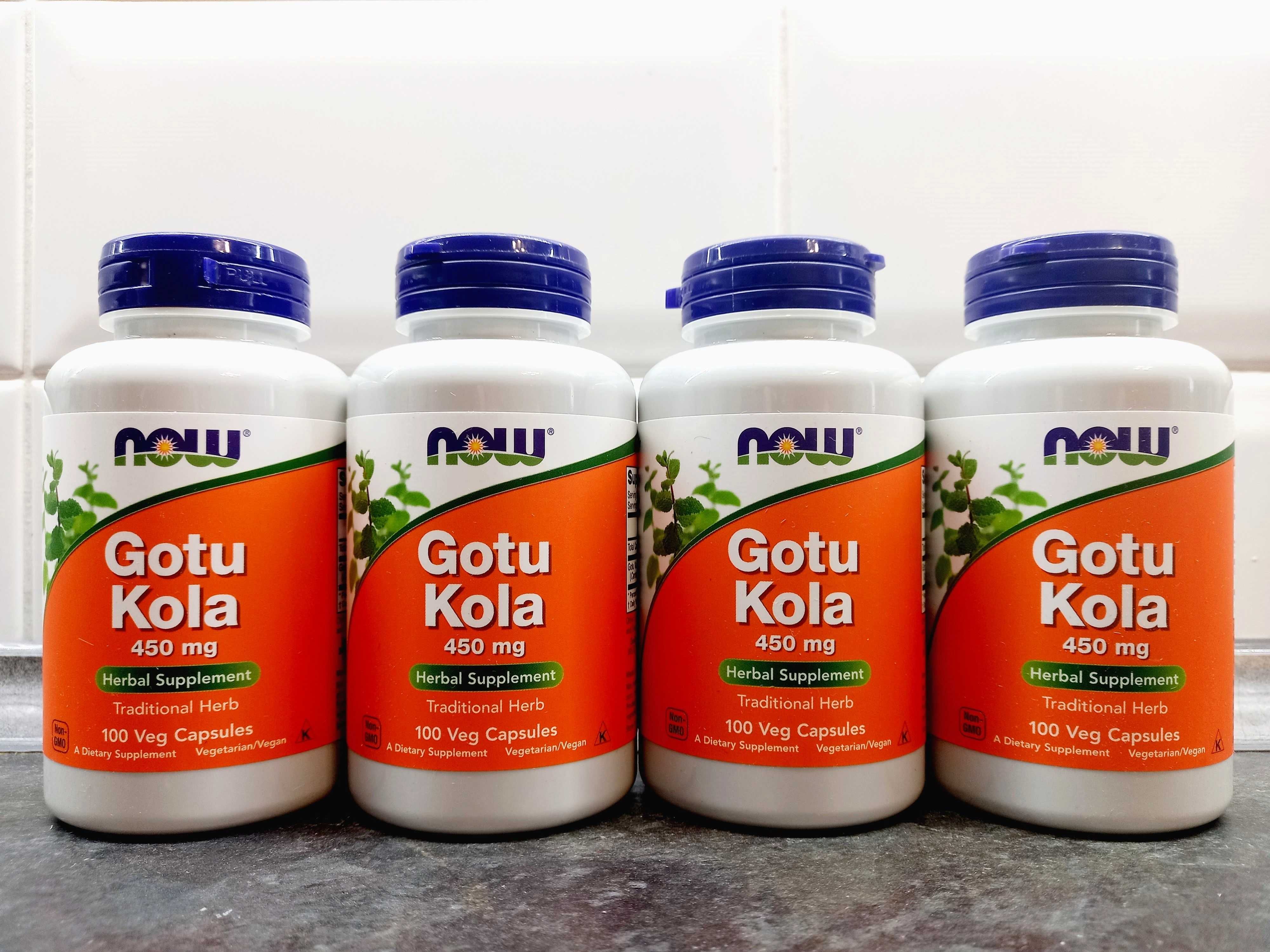 Now Foods, Gotu Kola 450 мг (100 капс.), готу кола