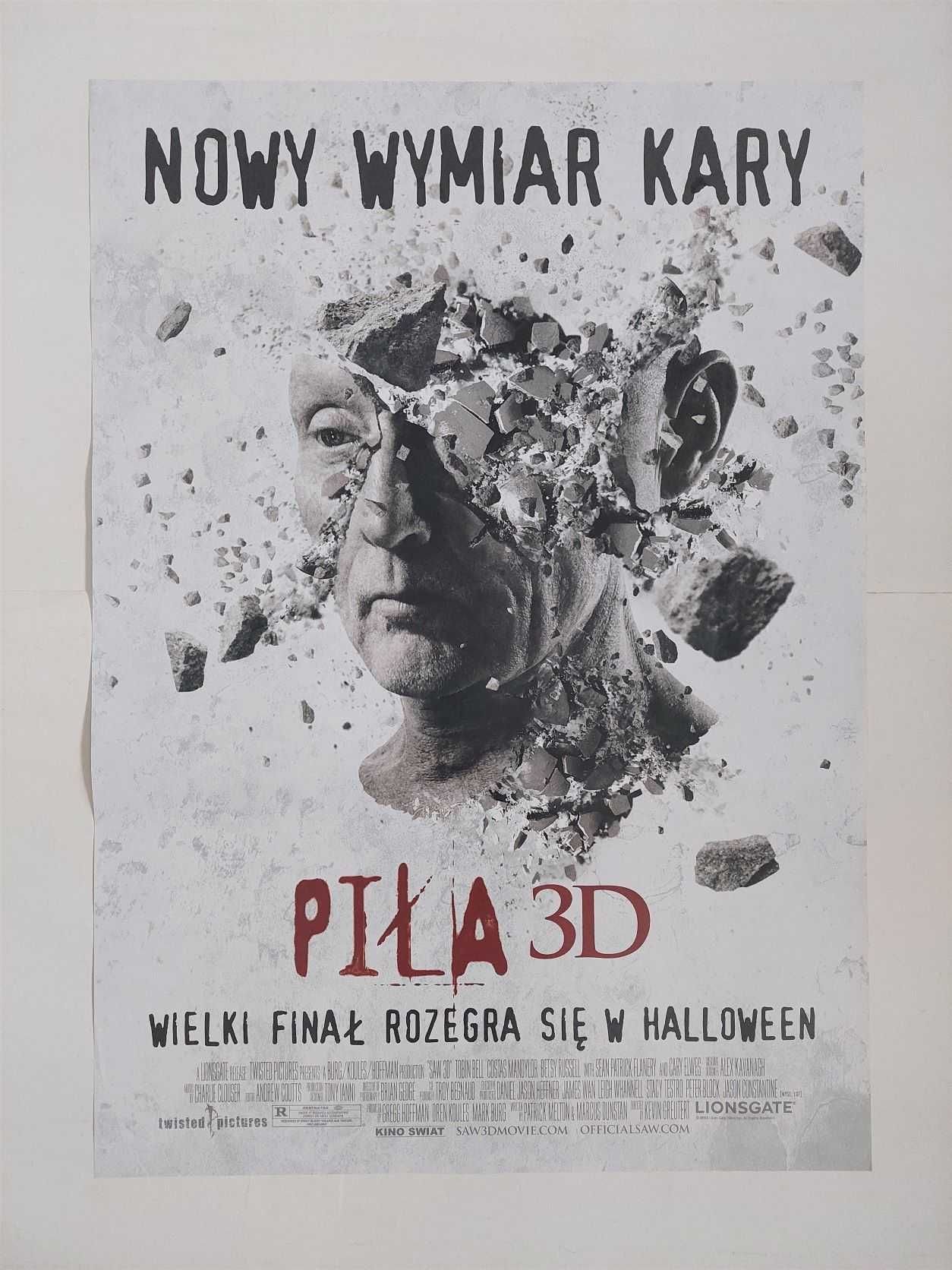 Plakat filmowy oryginalny - Piła 3D