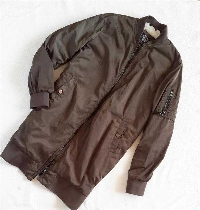 бомбер парка хакі с хутром всередині clockhouse