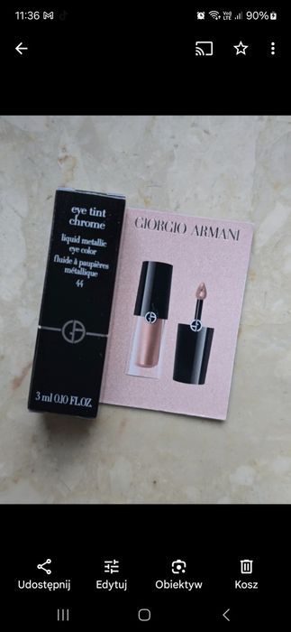 Giorgio Armani tint do powiek rose Gold 44