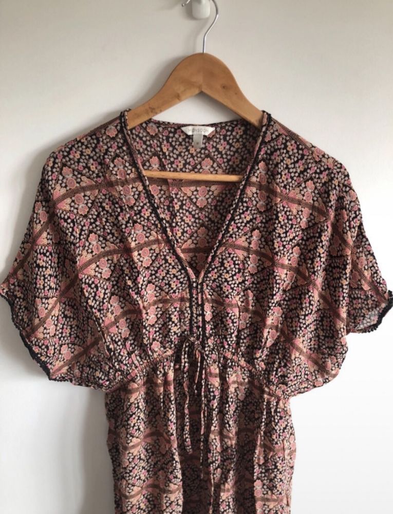 Bluzka nietoperz kimono tunika boho Monsoon