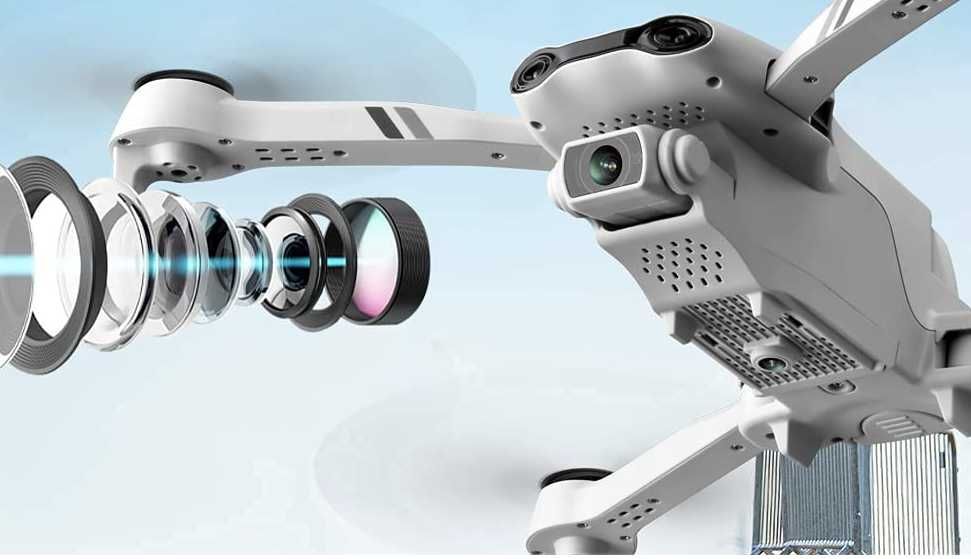 Dron F10 kamera czujniki FPV WiFi zasięg 2000m 25min lotu zawis