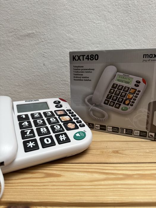 Maxcom KXT480 - telefon stacjonarny z dużymi przyciskami