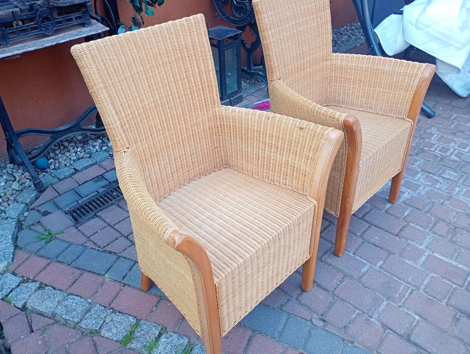 Krzesła fotele ratanowe
