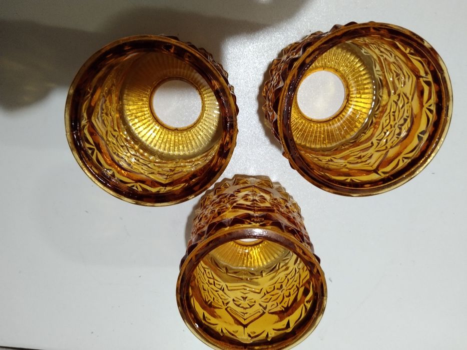 Klosz miodowy lampa PRL