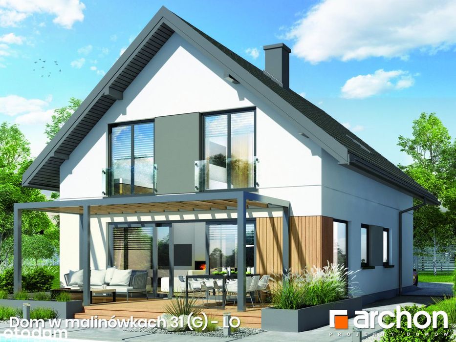 Domy 10 min. od Krakowa 151m.  Piękne działki 12,5 ar