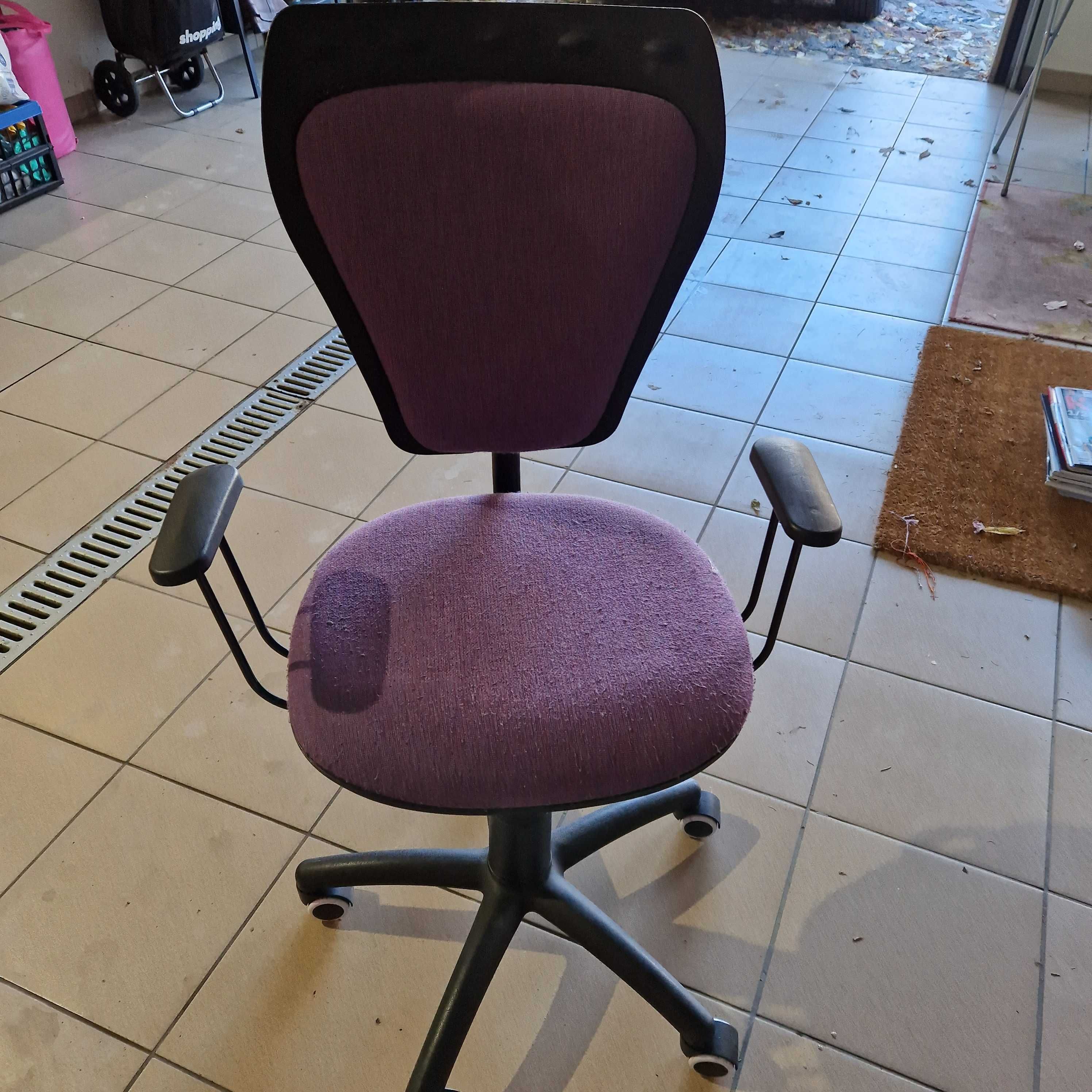 Krzesło biurkowe dziecięce fioletowe