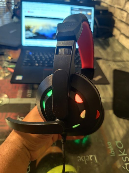 Pack Headsets Gaming (3 unidades) — com microfone e LEDs