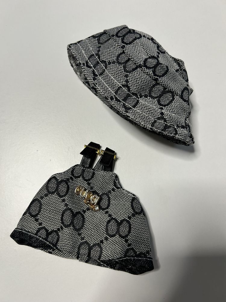 Ubranko Labubu Gucci kapelusz spodenki