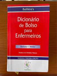 Livro Dicionario de Bolso para Enfermeiros