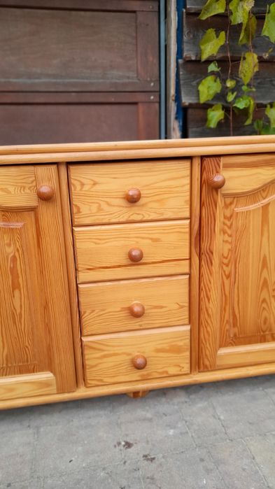 Stylowa komoda sosnowa- naturalne drewno, solidne wykonanie!