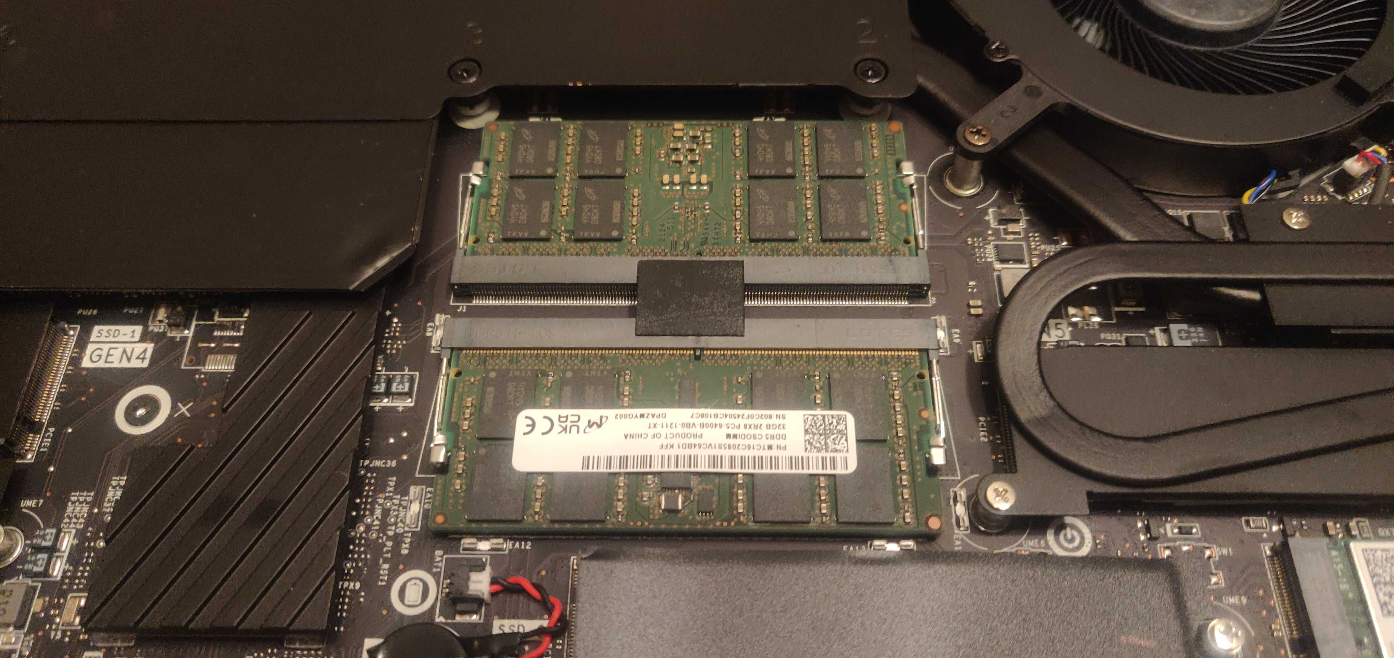 Micron 64GB [2x32GB] DDR5 6400MHz CSODIMM RAM