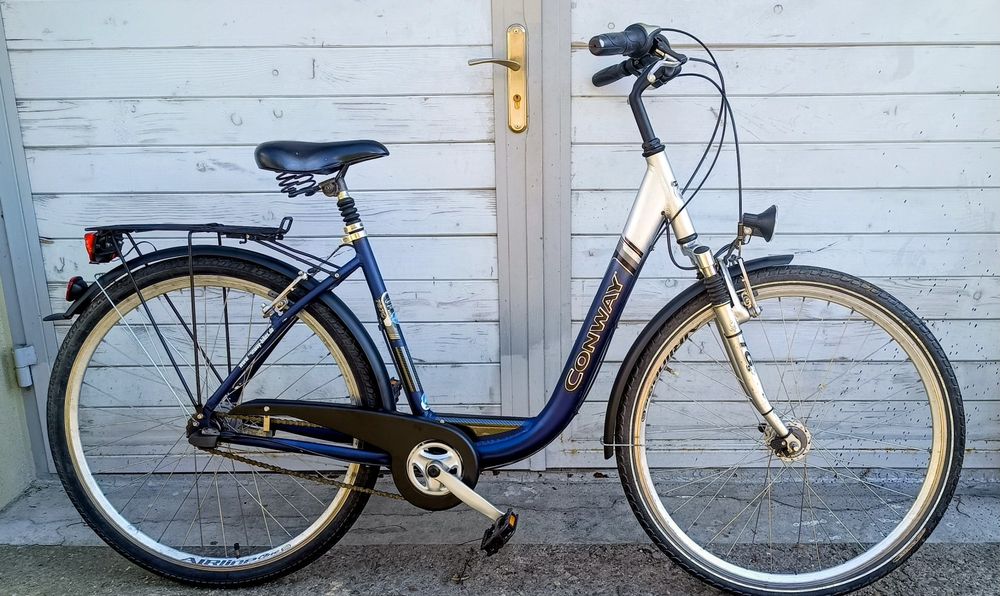 Rower miejski aluminiowy CONWAY damka 28" 7biegów dynamo w kole Tarnów