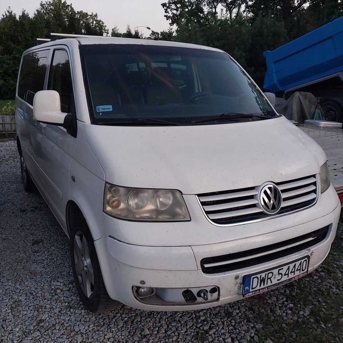 VW T5, 2006, manual, 390 tys km, awaria silnika (głowica i rozrząd OK)