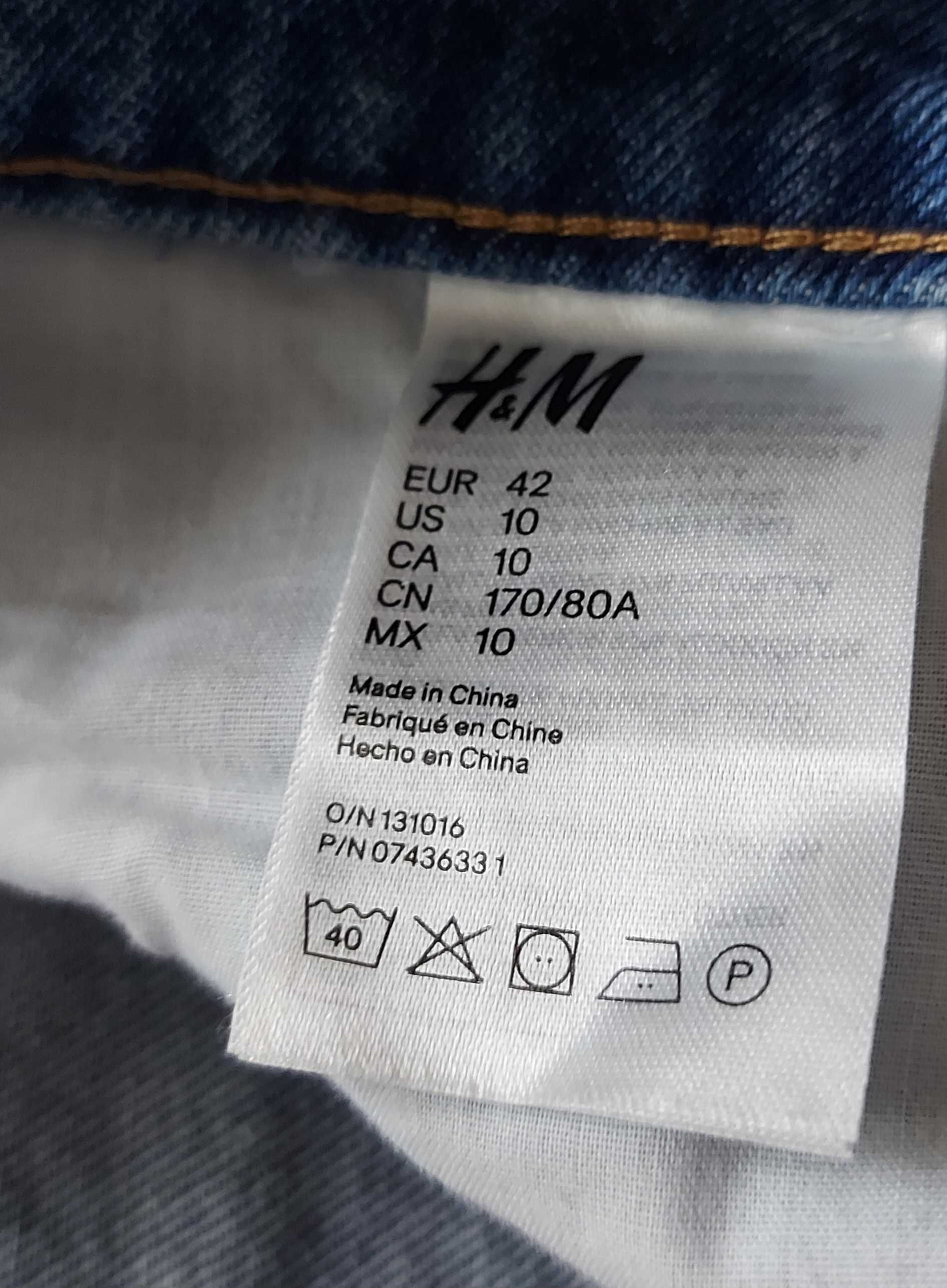 Широкие джинсы h&m  с высокой талией