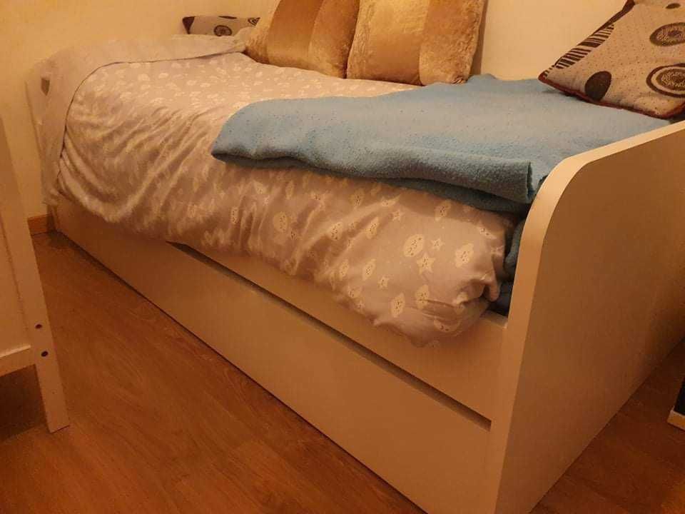 Cama solteiro com gaveta 1 colchão