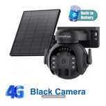 Kamera monitoringu SHIWOJIA 3K 5MP 4G SIM z panelem słonecznym