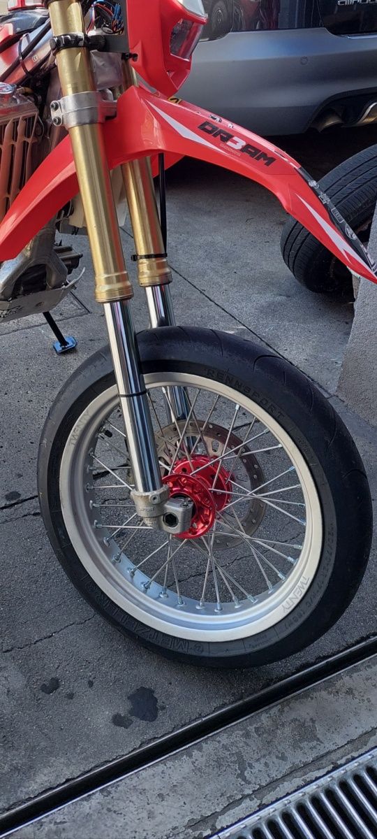 Roda 17 supermoto com pneu crf450r