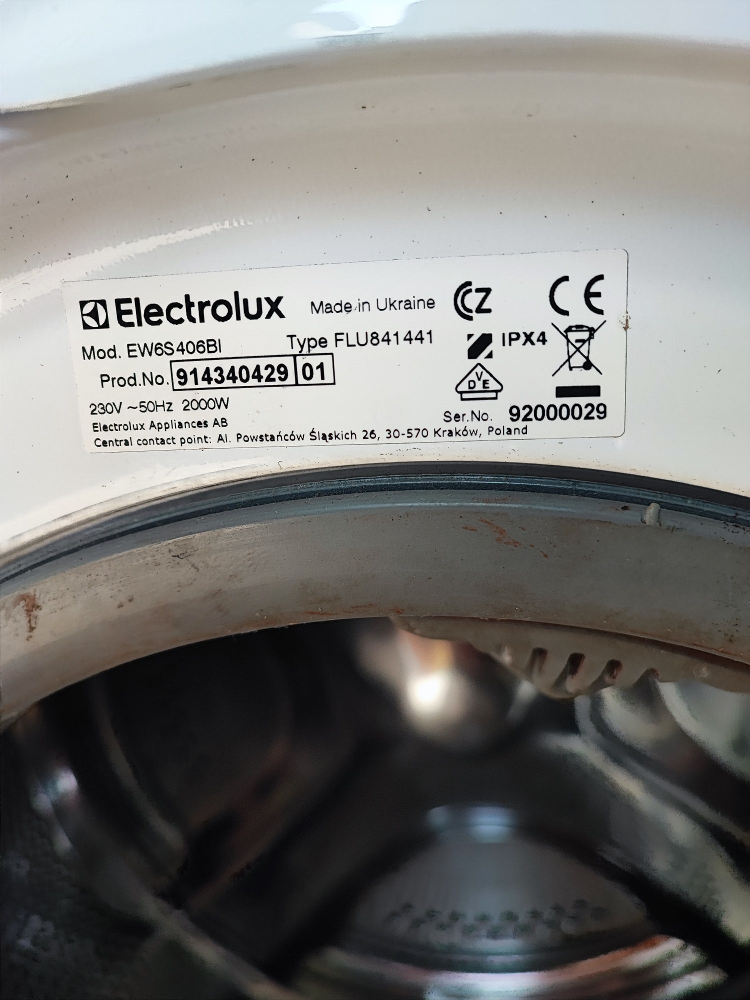 Пральна машина electrolux 6кг 2019р