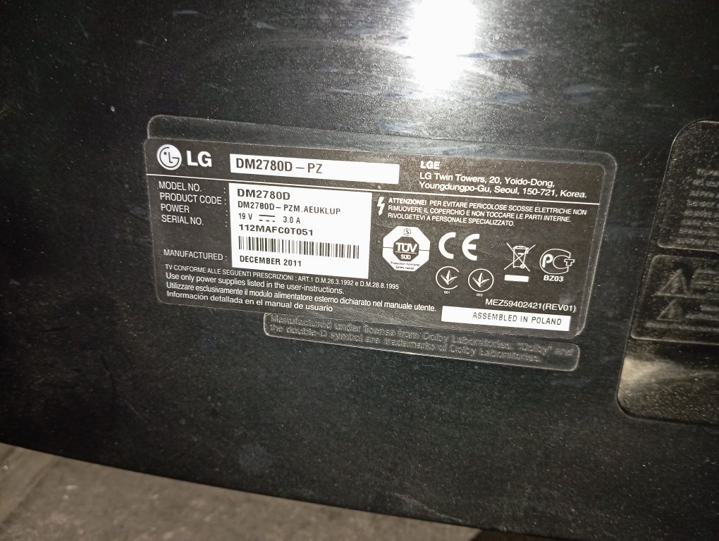 Monitor LG 26 cali sprawany