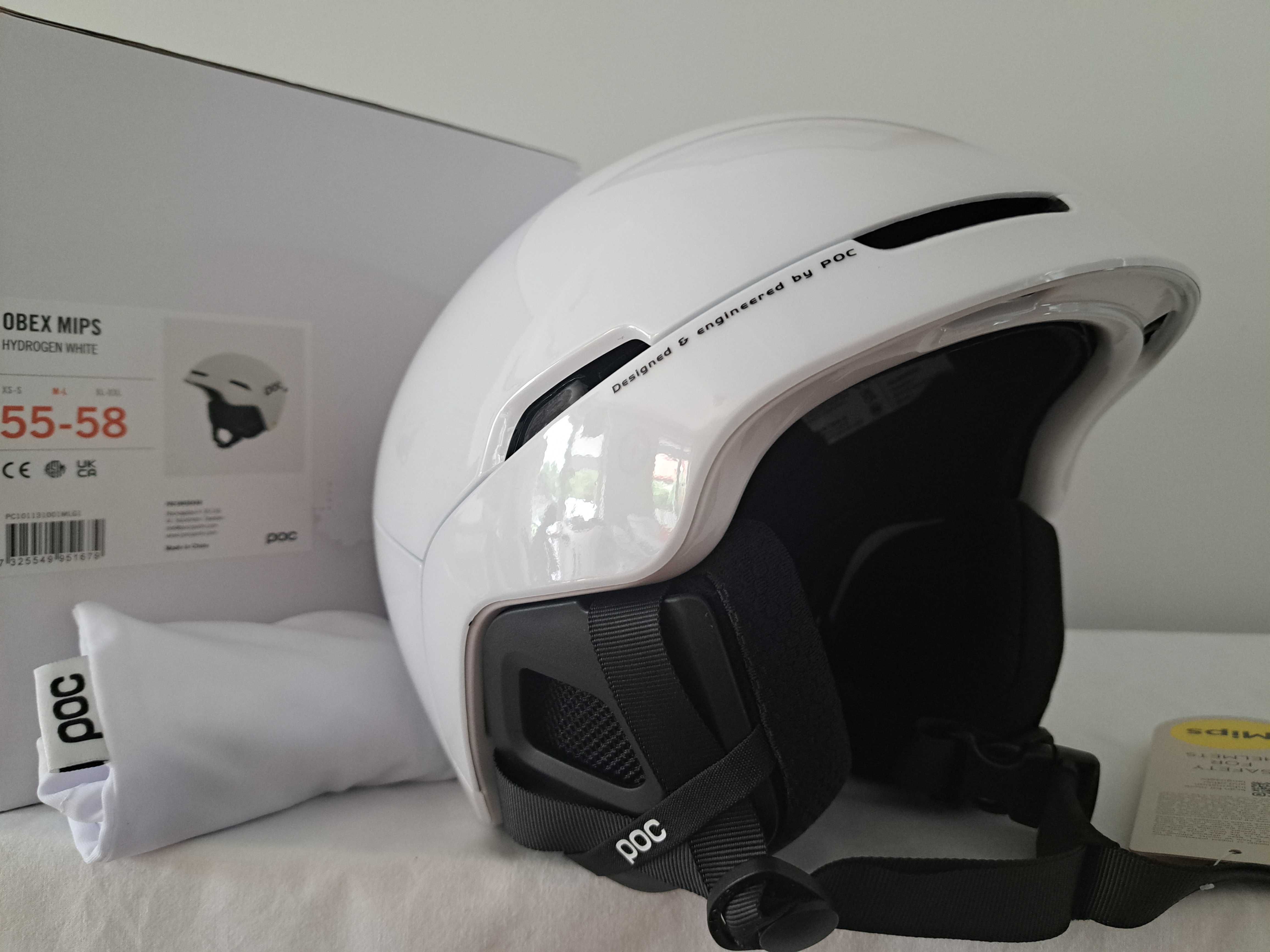 Kask narciarski POC Obex Mips Hydrogen White M/L 55-58cm